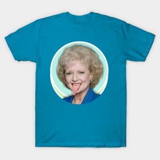 Betty White Tongue Out T-Shirt